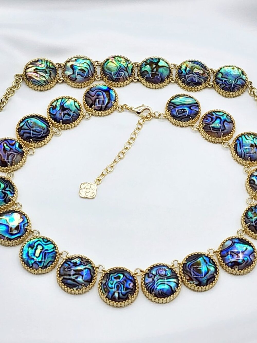 Kendra Scott Adriana Abalone Shell Collar Necklace and Bracelet Jewelry Set